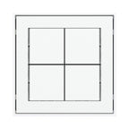 Ekinex 71 series KNX 4-channel basic pushbutton (no LED) EK-E23-TP