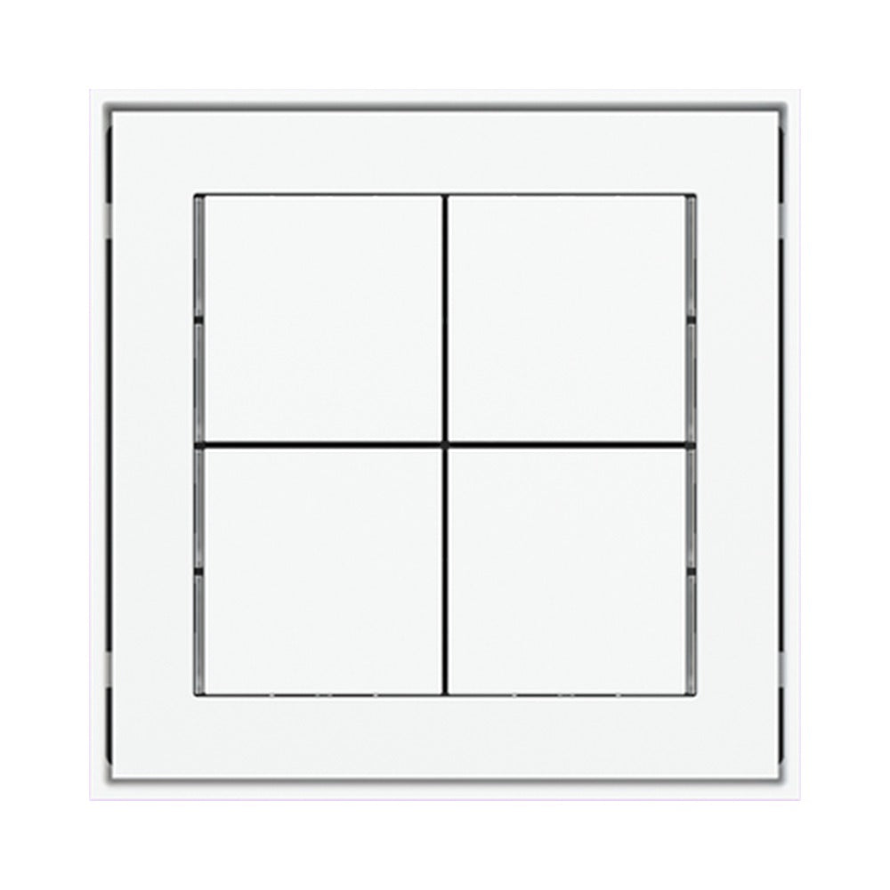Ekinex 71 series KNX 4-channel basic pushbutton (no LED) EK-E23-TP