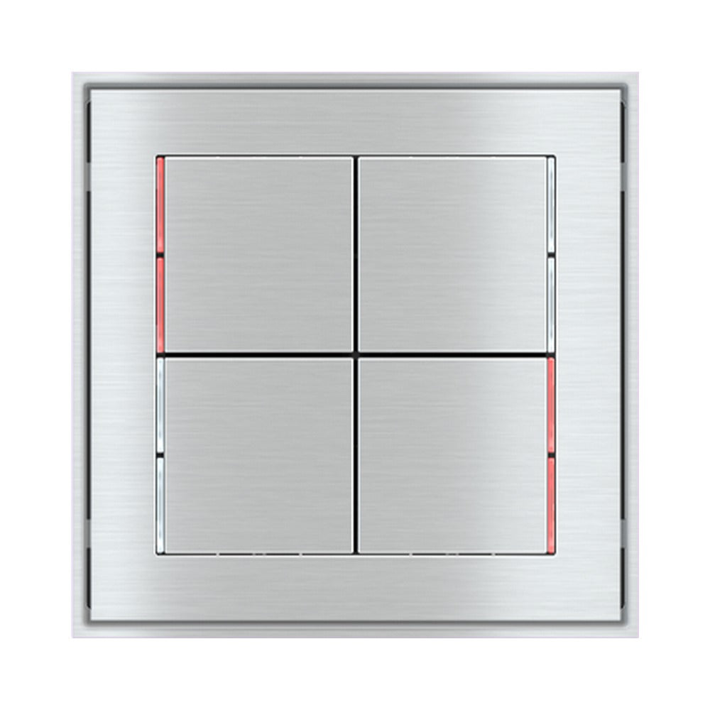 Ekinex 71 series square rockers 30x30, pack of 4 EK-T4Q – Metal Aluminium (GBQ)