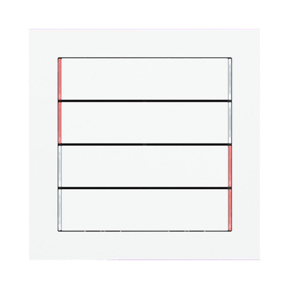Ekinex 71 series horizontal rockers 60x15, pack of 4 EK-T4R – Technopolymer Pure White RAL 9016 (GAR)