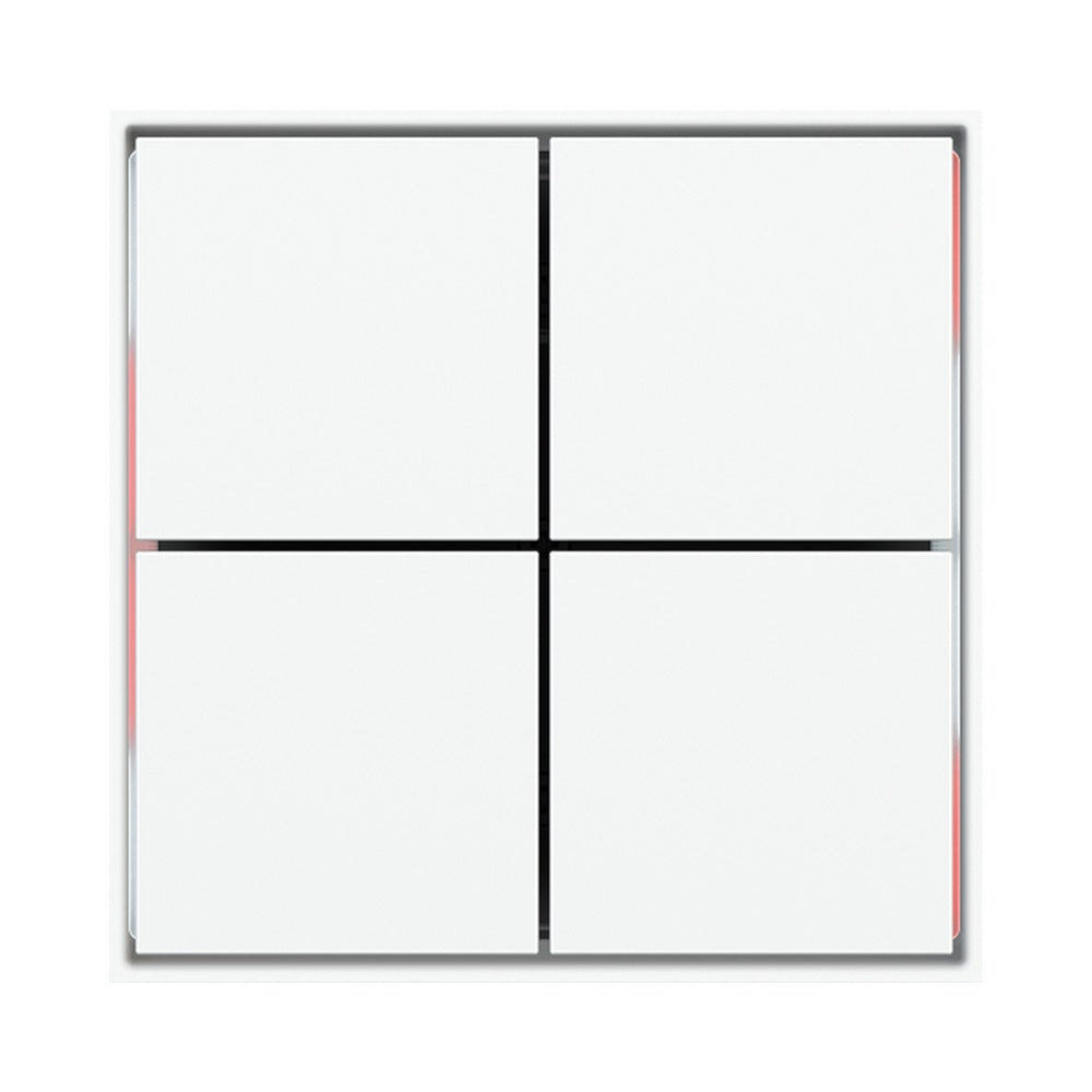 Ekinex FF square rockers 40x40, pack of 4 EK-TQQ – Technopolymer Pure White RAL 9016 (GAR)