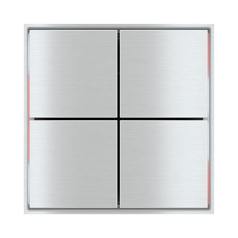 Ekinex FF square rockers 40x40, pack of 4 EK-TQQ – Metal Aluminium (GBQ)