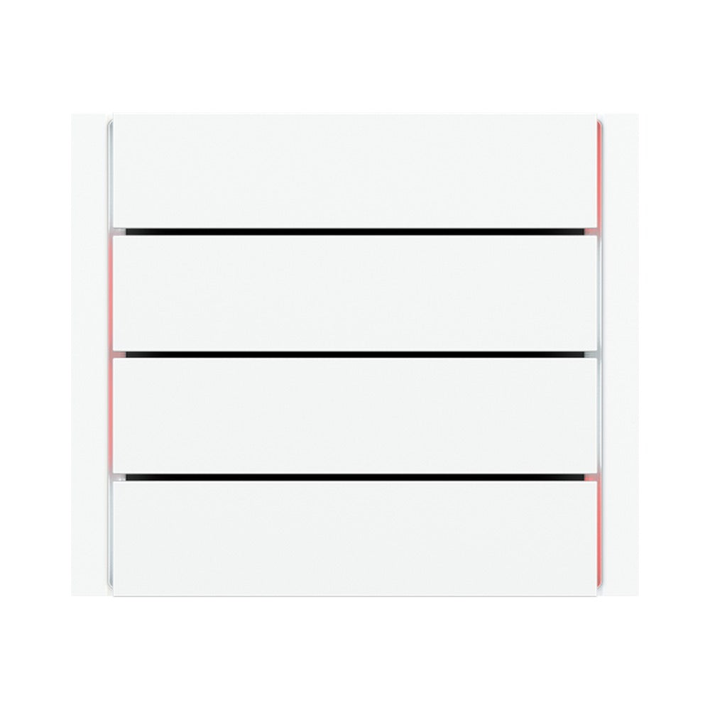 Ekinex FF horizontal rockers 80x20, pack of 4 EK-TRO – Technopolymer Pure White RAL 9016 (GAR)