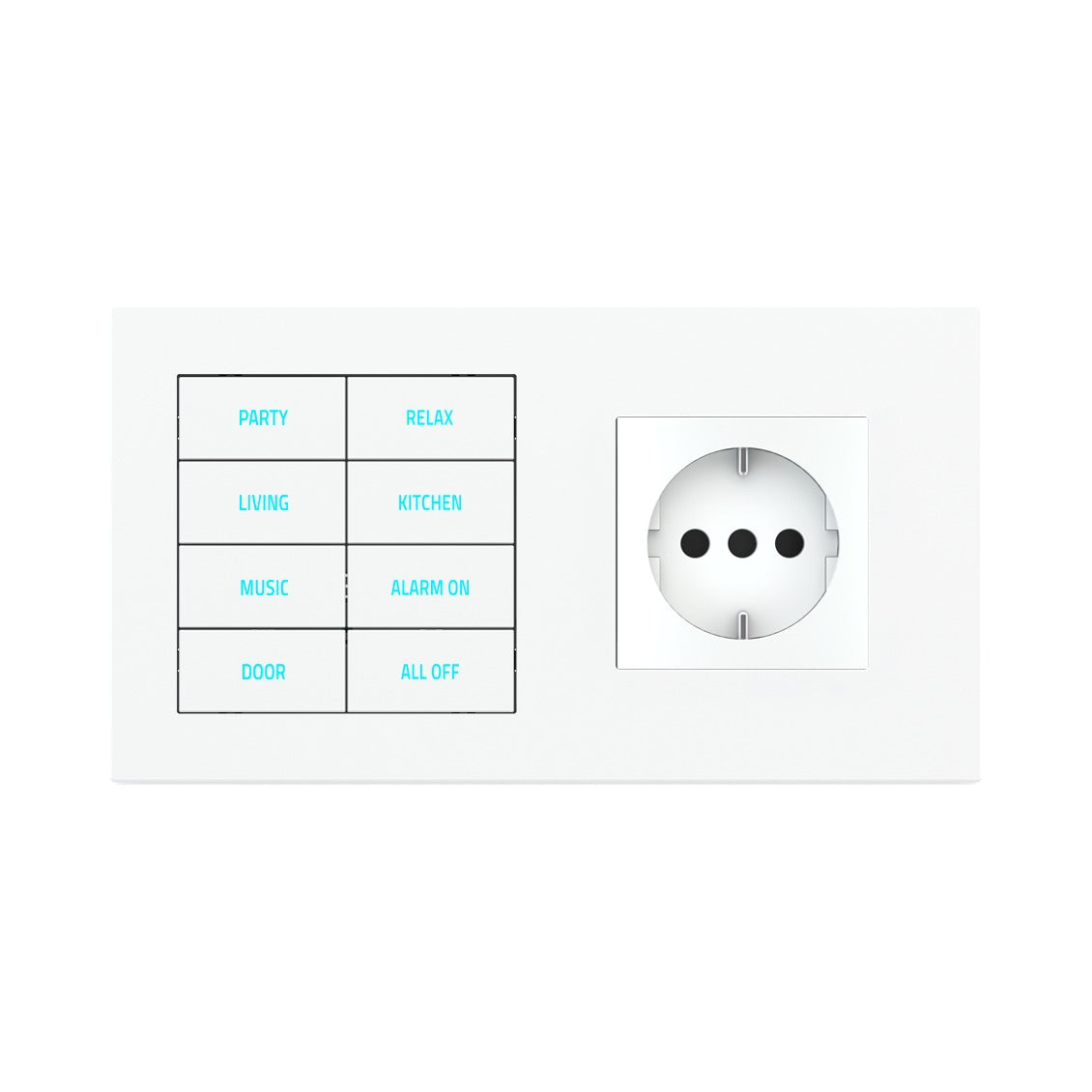 Ekinex EK-D2E plate – Technopolymer Pure White RAL 9016 (GAR)