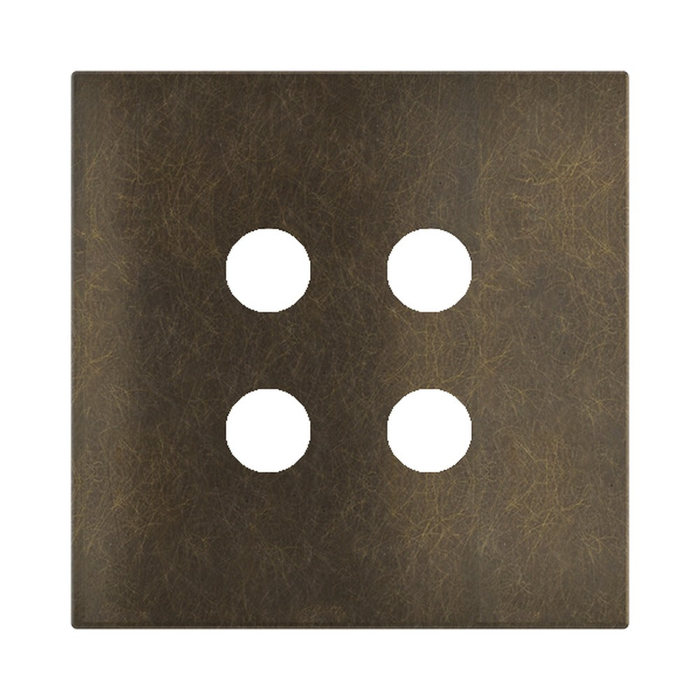 Ekinex Proxima square magnetic plate for pushbutton EK-PQA – Bronze Corked