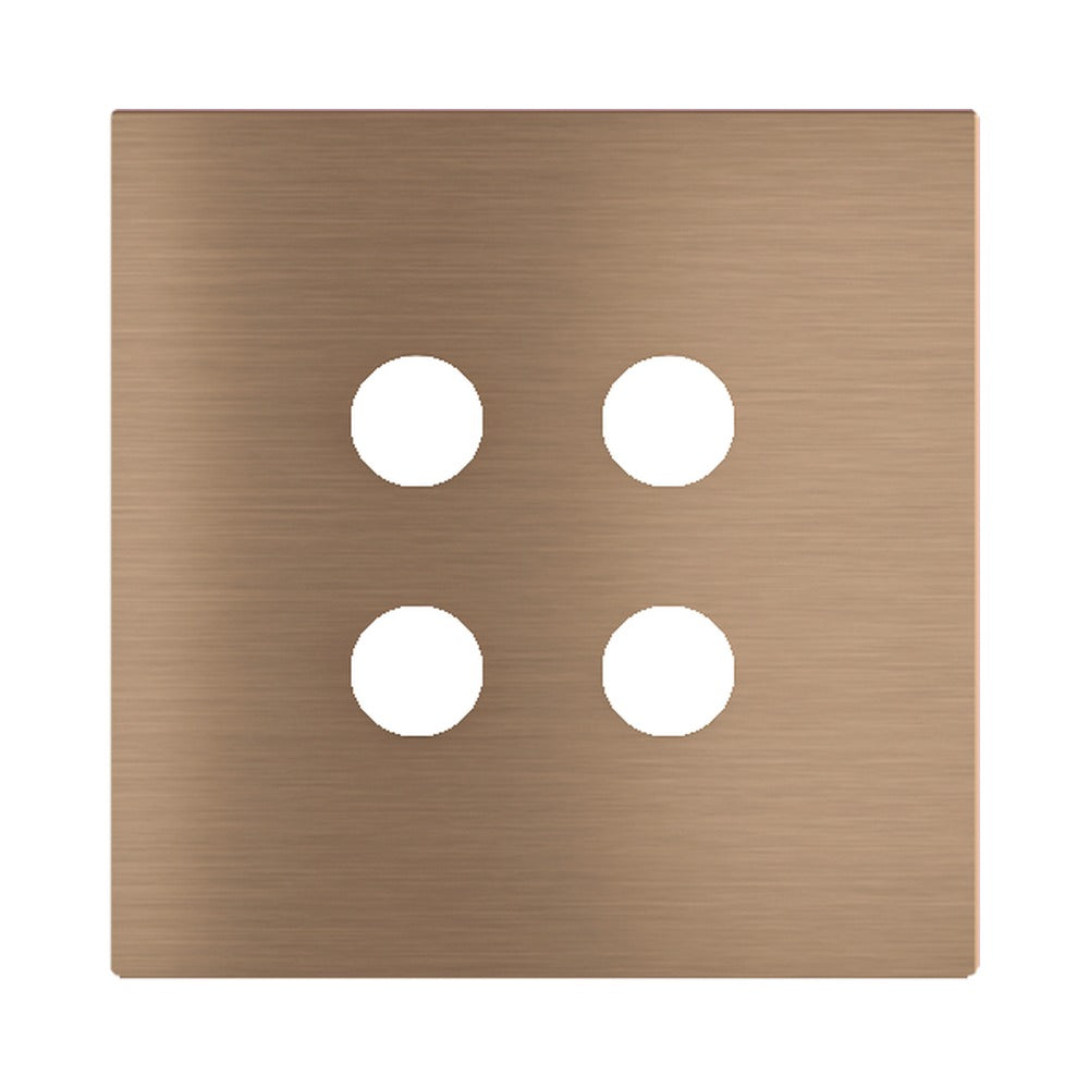 Ekinex Proxima square magnetic plate for pushbutton EK-PQA – Dark Chocolate