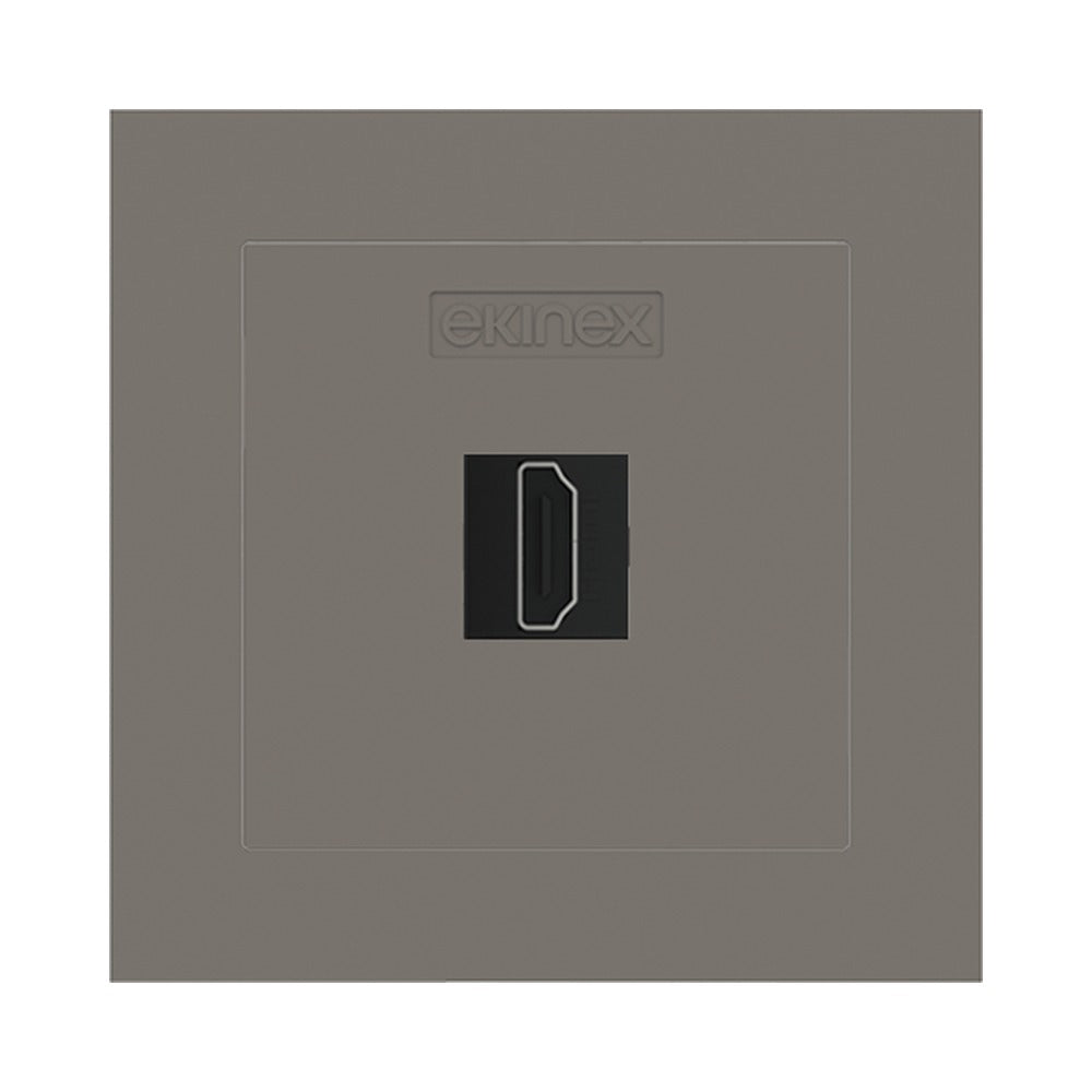 Ekinex keystone front cover 55x55 for 2 connectors EK-KSC-2K – Fenix NTM Grey London (FGL)