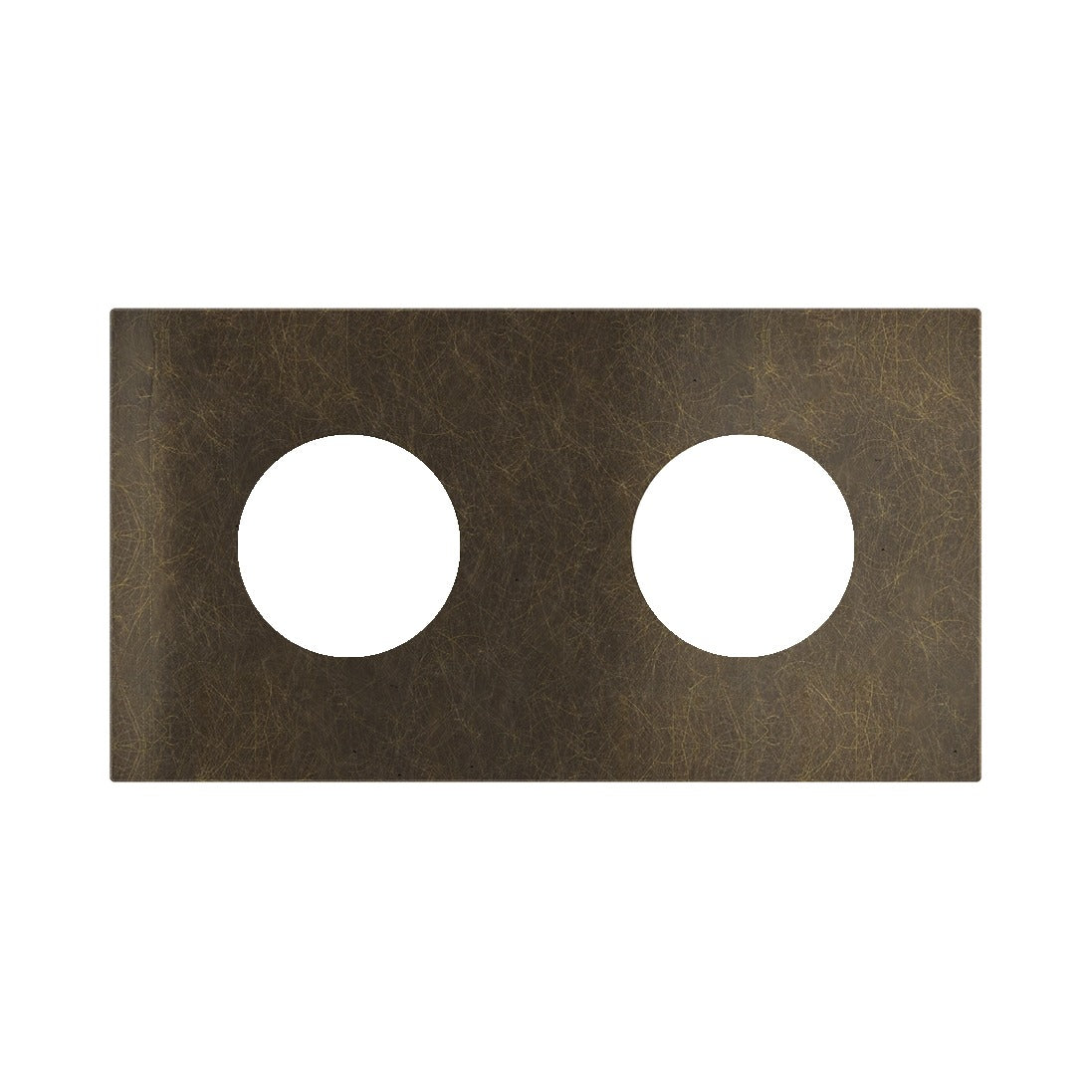 Ekinex Proxima 2-fold magnetic plate for 2 Schuko/FR/IL sockets EK-P2A-TT – Bronze Corked