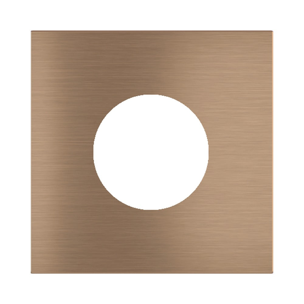 Ekinex Proxima square magnetic plate for Schuko/FR/IL socket EK-PQA-T – Dark Chocolate