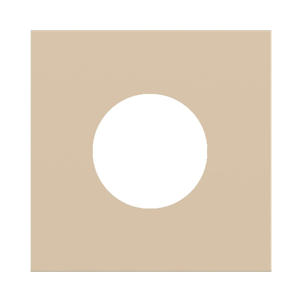 Ekinex Proxima square magnetic plate for Schuko/FR/IL socket EK-PQA-T – Beige Luxor