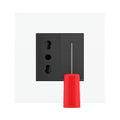 Ekinex Proxima / ERA pull-cord button 1 module, anthracite EK-PWT-BG