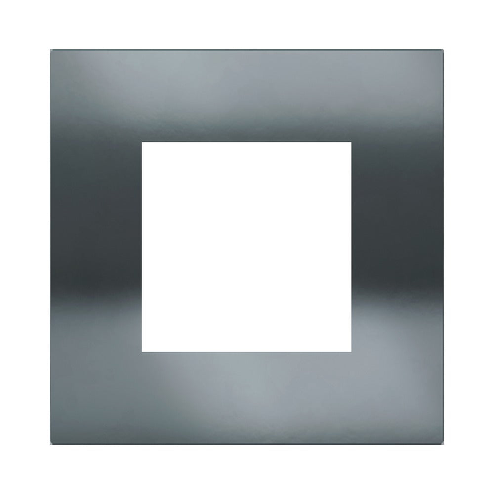 Ekinex Proxima square magnetic plate, 45x45 window (UK, multistandard, modules) EK-PQA-P – Black Metal
