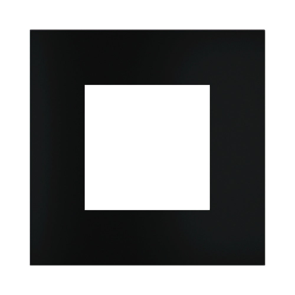 Ekinex Proxima square magnetic plate, 45x45 window (UK, multistandard, modules) EK-PQA-P – Intense Black RAL 9005