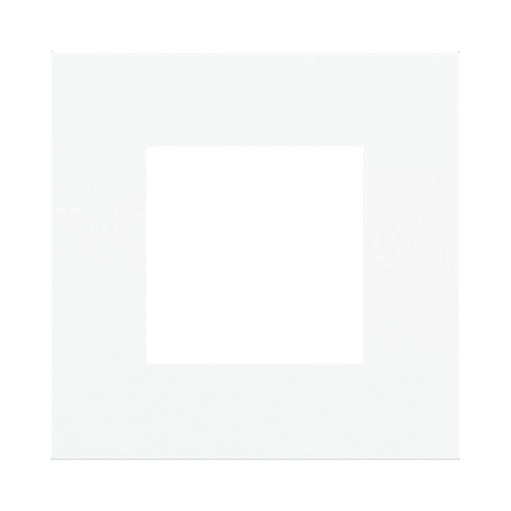 Ekinex Proxima square magnetic plate, 45x45 window (UK, multistandard, modules) EK-PQA-P – Pure White RAL 9016