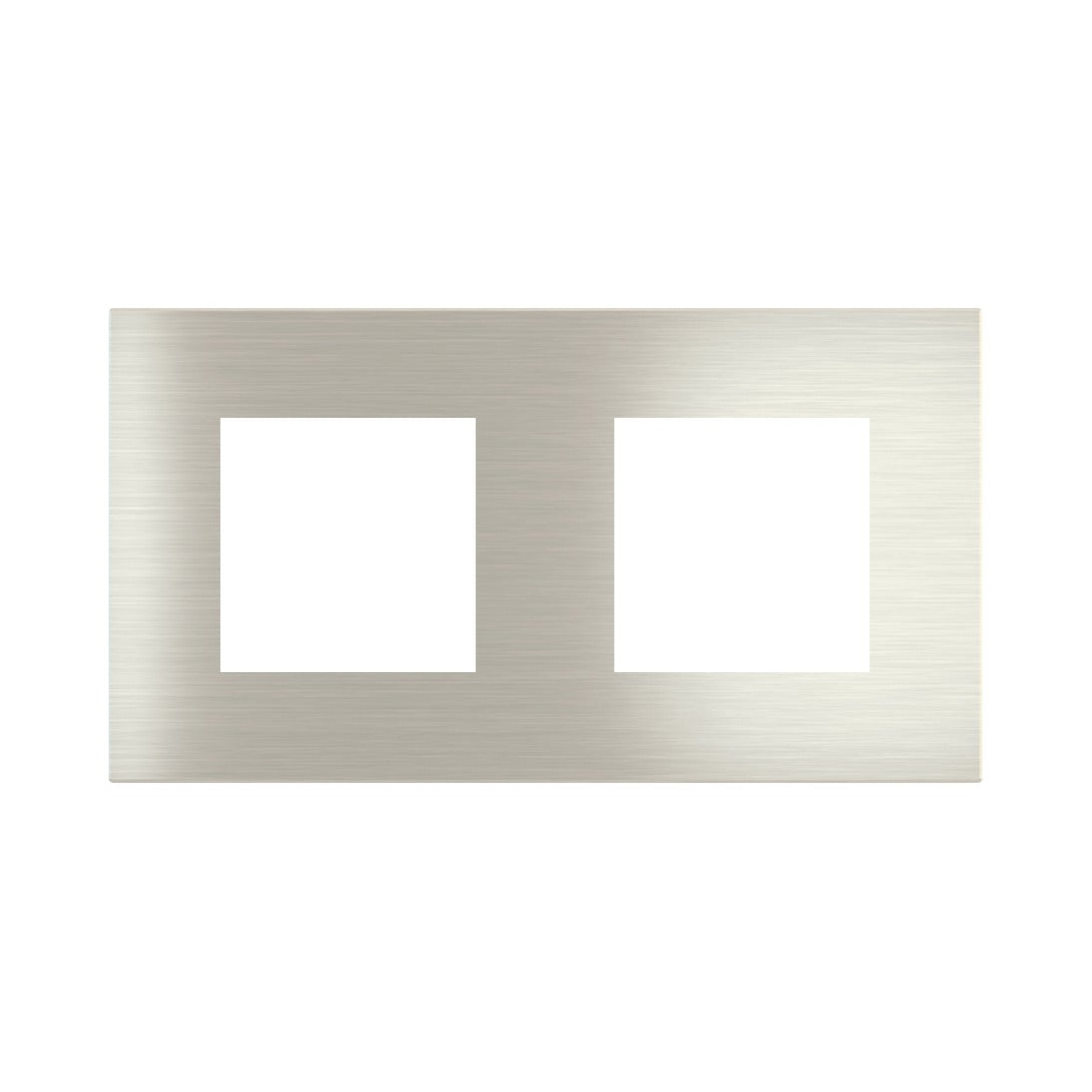 Ekinex Proxima 2-fold magnetic plate, 2x 45x45 windows EK-P2A-PP – Steel Brushed