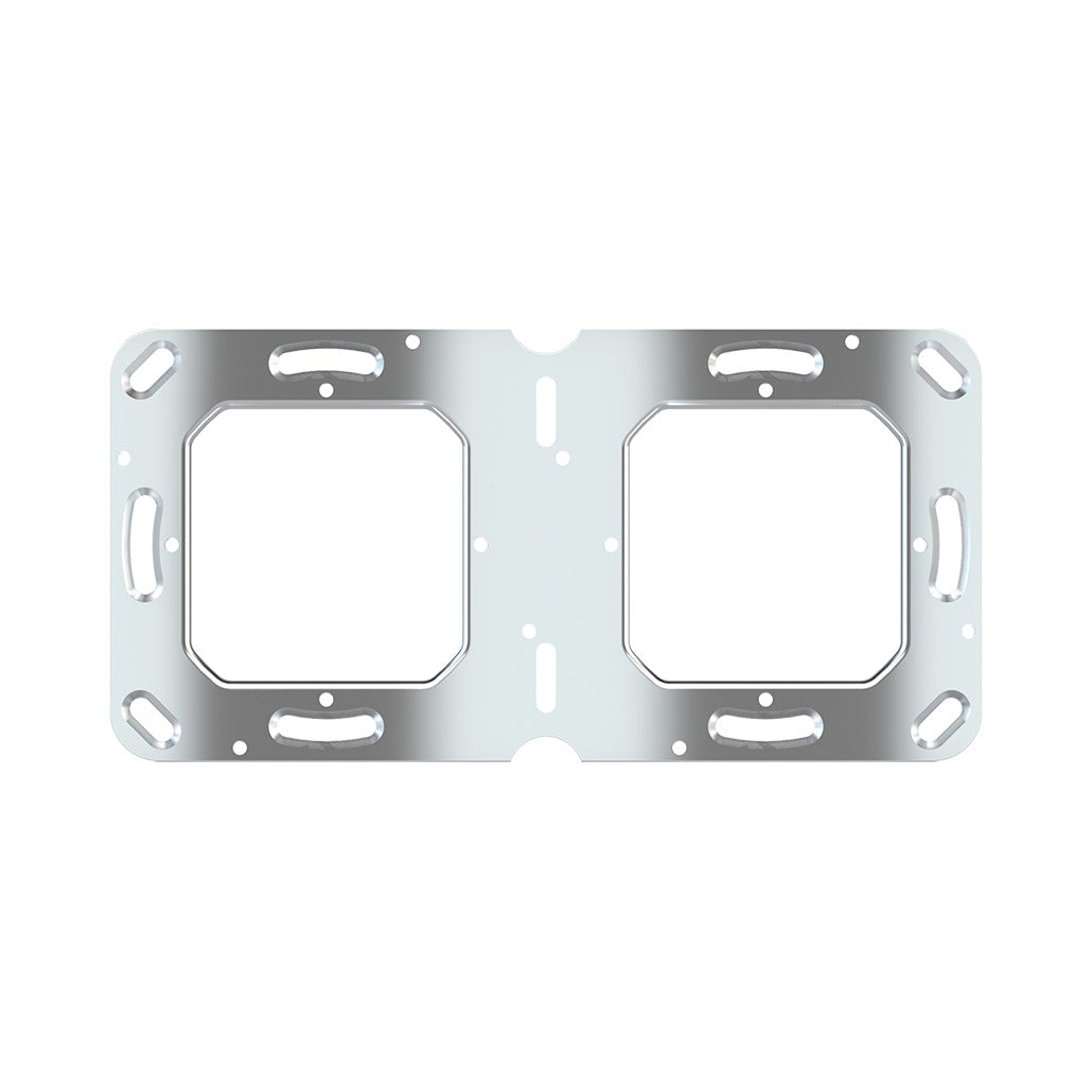 Ekinex 2-place metal support (71 mm) for 71 and 20venti devices EK-SM2-71-1