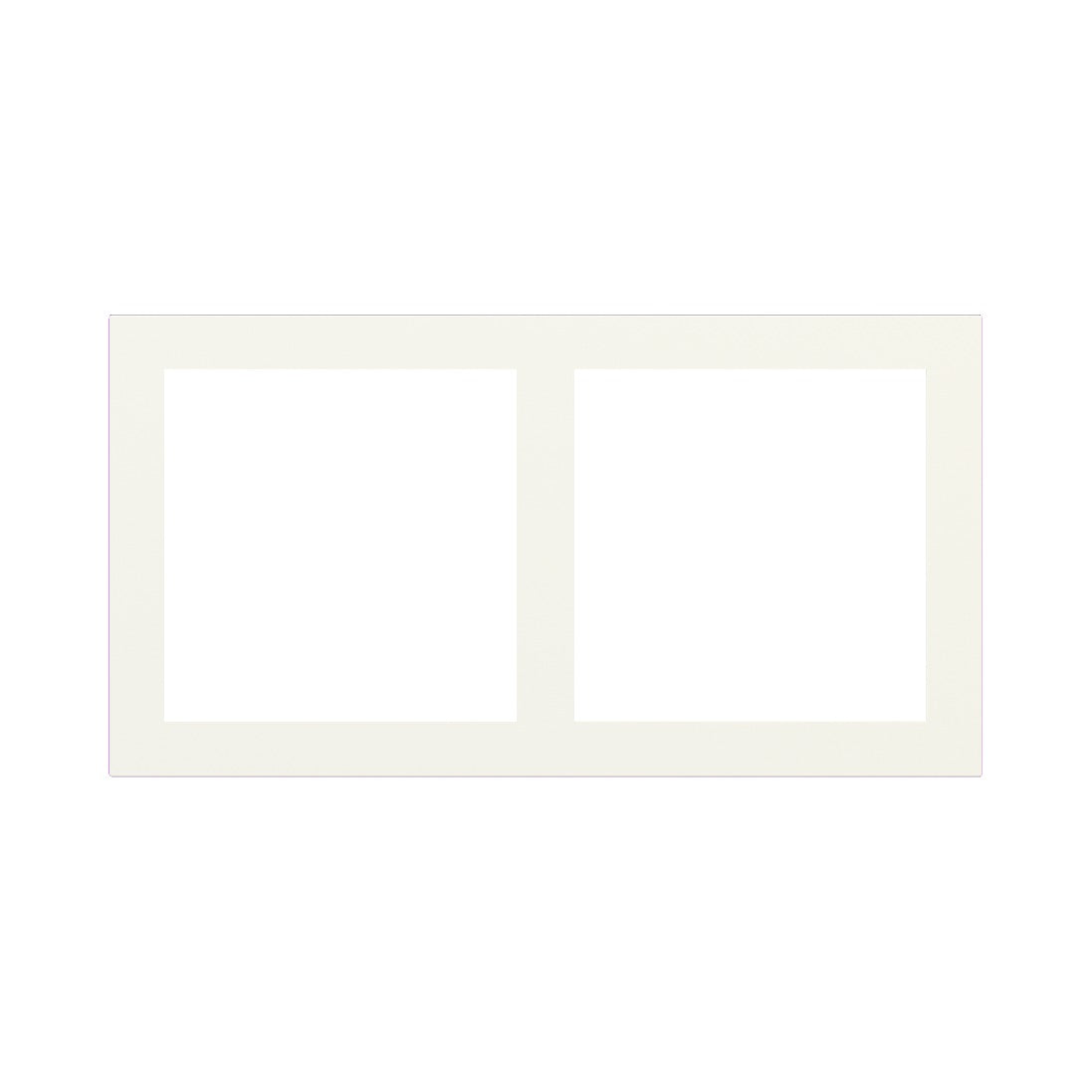 Ekinex 2-fold plate – Technopolymer Warm White (GAA)
