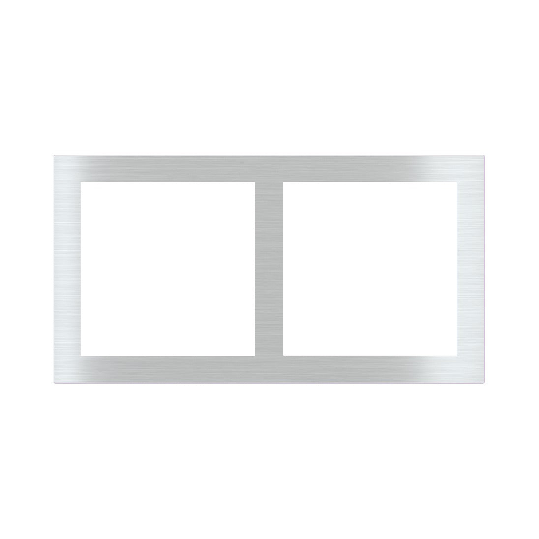 Ekinex 2-fold plate – Metal Aluminium (GBQ)