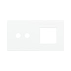 Ekinex Proxima 2-fold magnetic plate for 2-rocker pushbutton + 45x45 window EK-P2A-2P