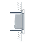 Elsner KNX TH-UP Touch, pure white