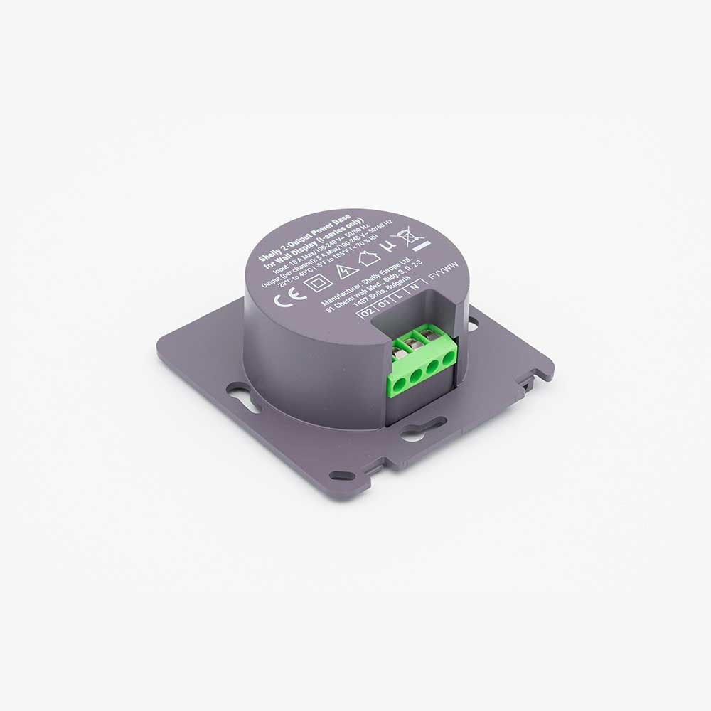 Shelly 2-Output PowerBase f Wall Display - image 3
