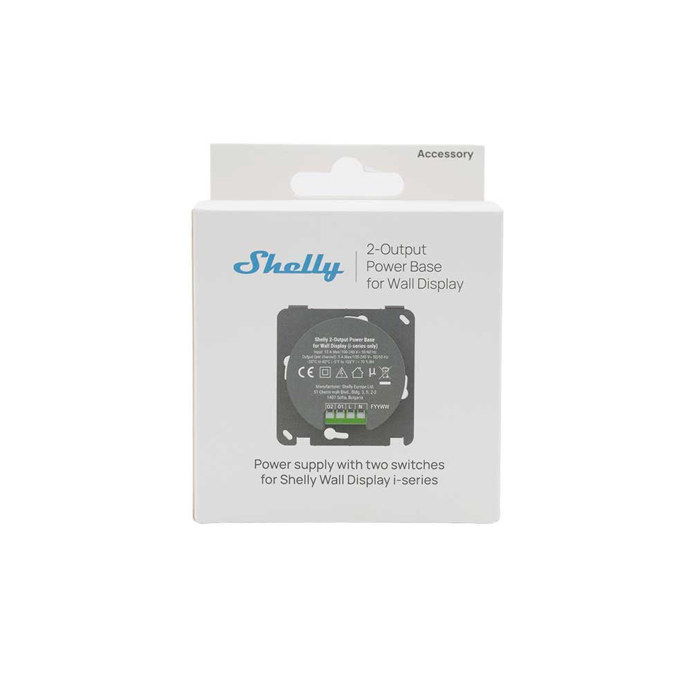 Shelly 2-Output PowerBase f Wall Display - image 5