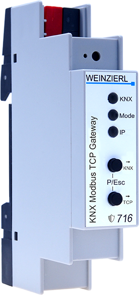 KNX Modbus TCP Gateway 716 secure by Weinzierl
