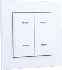 Double rocker: white glossy by Weinzierl