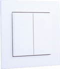 Double rocker: white glossy by Weinzierl