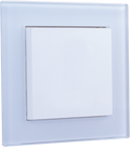 Glass frame 1-fold Fusion: white glossy by Weinzierl